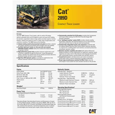 289 cat skid steer horsepower|cat 289d specs pdf.